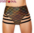 Roma | SH3281, Rave Mermaid High Strapped Shorts Color gold front view