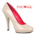 Nude 5" Wide Width Pumps Ellie Shoes | 521-Femme-W