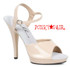 Nude 521-Juliet-W 5" Heel Wide Width Sandal