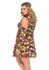 LA85610X, Plus Size Starflower Hippie Costume Back View