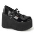 Demonia Kera-08 Black Double Strap Goth Platform Shoes Demonia Kera-08 Black Double Strap Goth Platform Shoes