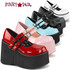 Demonia | Kera-08 Women's Double Strap Goth Platform Shoes