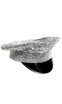 Patrol Hat with rhinestone overlay and vinyl brim.
