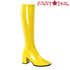 Yellow GoGo-300 Women's Go Go Boots | Pleaser