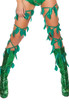 R-4642 Green leaf thigh wraps