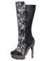 Hades | ARIANNA, Women's Steam Punk Victorian Knee High Boots