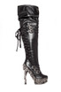 Hades | LOKIE, Thigh High SteamPunk Fashion Boots by Hades