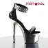 Pleaser Adore-769RS, Ankle Cuff with Rhinestones Sandal