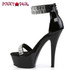 Kiss-269RS, 6 inch Rhinestones and Mirror Ankle Cuff Sandal by Pleaser Inner side view