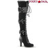 Funtasma Glam-300, 3.75 Inch Platform Goth Lolita Over The Knee Boots