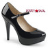 Drag shoes Chloe-02 Women Mary Jane Pump Big Size 9-16 color black patent