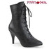 Pink Label | Dream-1020 Drag QUEEN Boots Plus Size 9-17 color Black Faux Leather