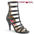 Pink Label | Dream-438 Drag Queen Boots Plus Size 9-17 black faux leather