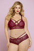 STM-10784X, Rose Galloon Lace Bustier - Bottom not Included