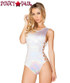 Rave Romper Side Lace up | Roma R-3429 color white front view