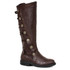 125-Fresco, Men brown Boots with Button Accent