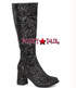 Black 3" Glitter GOGO BOOTS Gogo-G