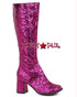 Fuchsia Glitter GOGO BOOTS Gogo-G