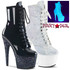 Pleaser Adore-1020LG, 7 Inch Glitter Platform Ankle Boots
