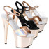 Stripper shoes | 709-Bria 7" Rose Gold Platform Sandal