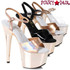 Ellie Shoes | 709-Bria 7" Rose Gold Platform Sandal