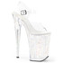 Infinity-908MG, 9 Inch Ankle Strap Platform Sandal with Glitters