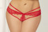 STM-10835X, Red Lace Open Crotch Panty