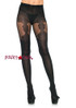 LA7132, Tights with Garter Belt Detail