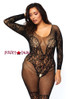 LA89190Q, Vine Lace Bodystocking LA89190Q, Vine Lace Bodystocking