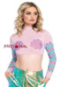 LA8282, Mermaid Crop Top