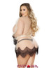 R-LI232Q, Sheer Robe with Eyelash Detail