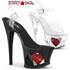 Pleaser | Moon-708HRS, 7 Inch Cut out with Heart in Platform Sandal