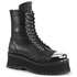 Gravedigger-10 Men's Black Vegan Platform Lace-up Ankle Boots by Demonia