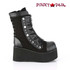 Women's Demonia Clash-206, Wedge Mid Calf Boots side view