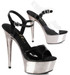 Ellie Shoes | 609-Christy 6" Chrome Stripper Heel