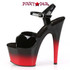 Adore-709BR-H, Two Tone Platform Sandal | Pleaser Shoes