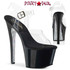 Sky-308CRS, 7 Inch Silver Rhinestone Platform Sandal