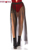 Leg Avenue | LA-86773 Black color Sheer Slit Long Skirt