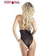 Lace and Mesh Halter Teddy Rave Wear Lingerie back view