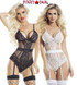 Lace Teddy with Bow RaveWear Lingerie (AB6081) | FunkyPair.com