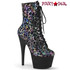 Adore-1020LP, Pewter Leopard Print Boots by Pleaser USA