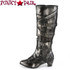 Side View MAIDEN-8820, Cosplay Knee High Boots with Metal Buckles | Funtasma