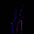 XTREME-1020TT, Blacklight Sensitive Underside Platform Heel Inner Side View