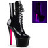 Sky-1020TT, Black Light Sensitive Tow Tone Ankle Boots