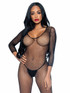 LA-8378, Long Sleeved FishNet BodyStocking By Leg Avenue