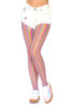 Rainbow Fishnet Tights Leg Avenue LA-9308 color pink full view