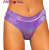 Purple HIGH RISE THONG RAVE SHORTS | Roma R-3737