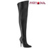 Seduce-3000WC Black Faux Leather by Pleaser Pink Label