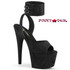 Pleaser Adore-791FS Black Suede Ankle Cuff Sandal Pleaser Adore-791FS Black Suede Ankle Cuff Sandal