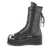 Demonia | Gravedigger-14, Side View Men's Mid-Calf Boots with Metal Toe Plate